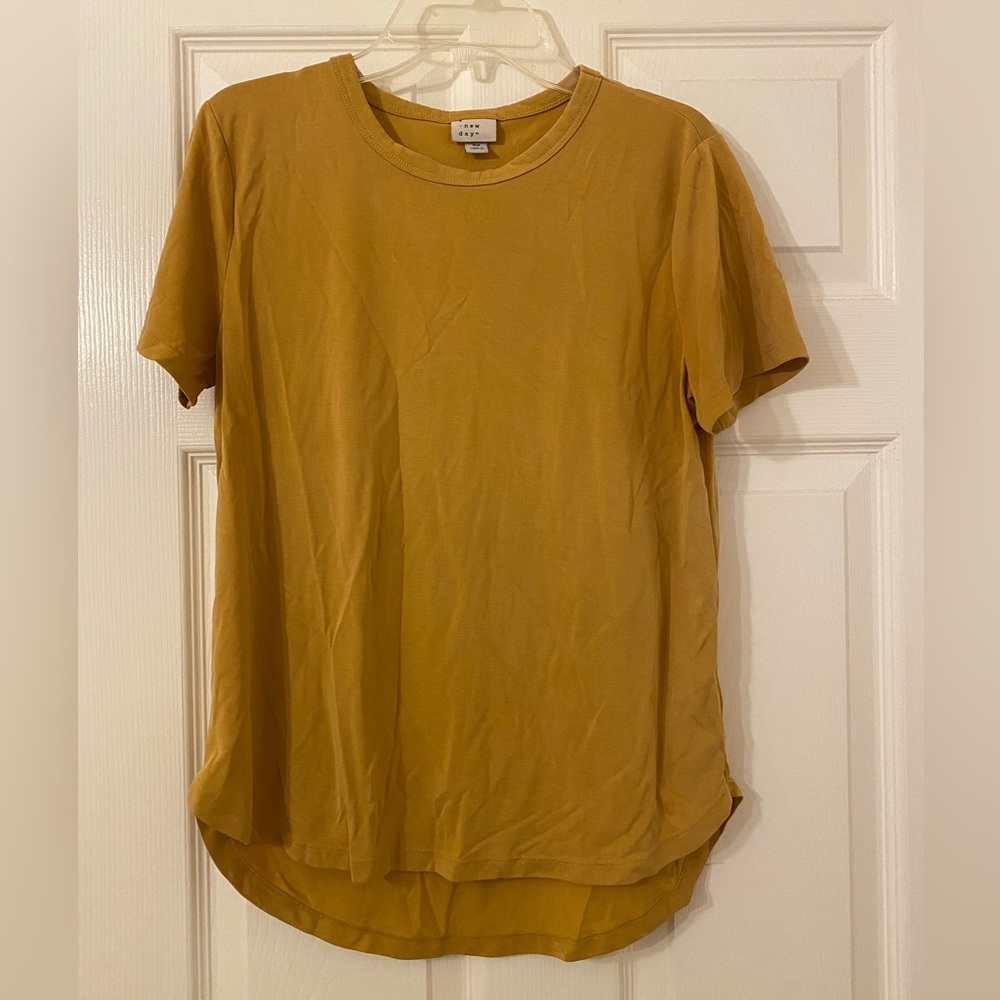 A new day mustard shirt